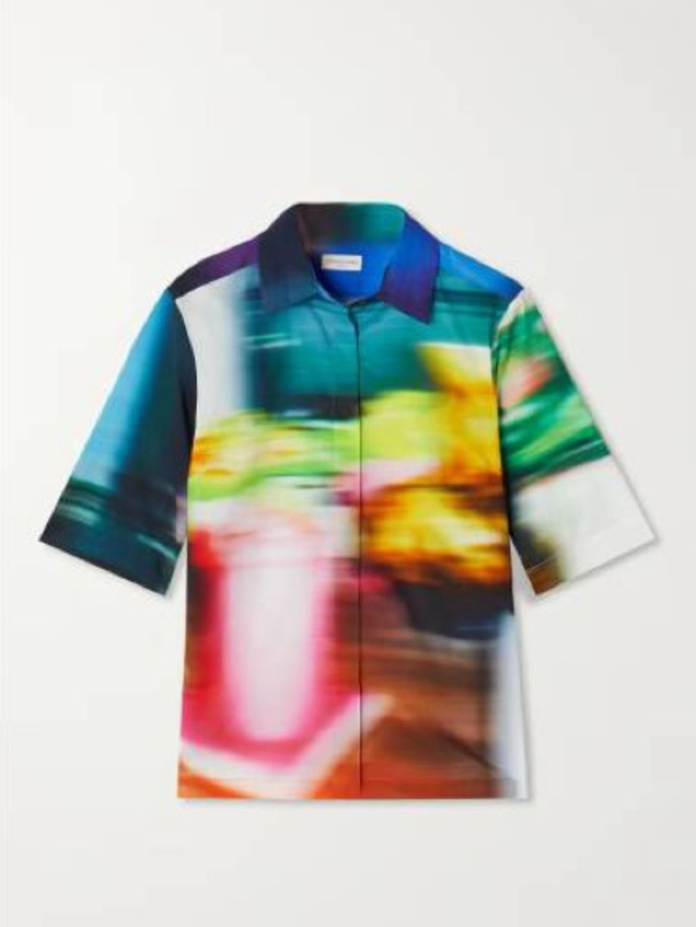 Dries Van Noten printed short sleeve button down